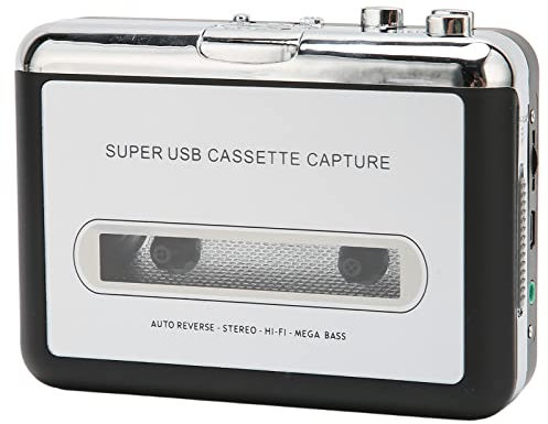 VBESTLIFE Portable Cassette Player,Portable USB Cassette Tape Player, MP3 Audio Music,Compatible With Laptop Computer