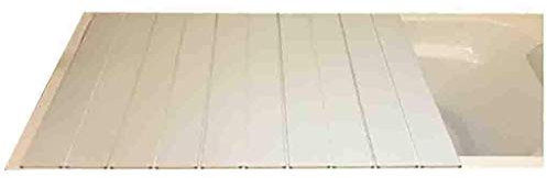 Badewannen-Abdeckung Anti-Staub-Staubplatte Badewannen-Isolierungsabdeckung PVC Weiße Badezimmer-Tabletts (Size : 74 * 75 * 1cm) (74 * 80 * 1cm)