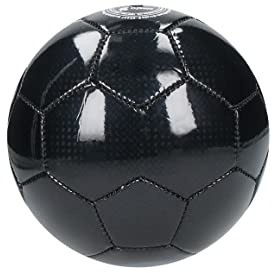 Fußball Größe 1 mit Ø 15 cm - kleiner wasserfester Trainingsball in Schwarz | Butyl-Ventil, Latex-Blase, ca 130g, Ballkontrolle, Ballbeschleunigung, Mini-Ball, robust, langlebig