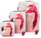 WITTCHEN Gepäckset Young-Kollektion ABS mit Polycarbonat Beschichtung und Teleskopgriff Handgepäck Koffer Set Reisekofferset (S+M+Kosmetikkoffer) Rosa