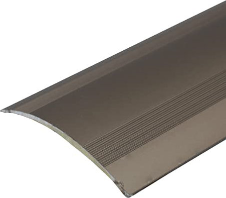A49 61mm Anodised Aluminium Self Adhesive Door Threshold Ramp Profile - Champagne, 3.0m