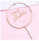 Yurosiay 5 Stück Happy Birthday Kuchen Topper Acryl Bronzieren Cake Topper Rund Kuchen Topper Geburtstag Acryl Tortenstecker Tortendeko Kuchen Deko Geburtstag Kuchen Zubehör Transparente