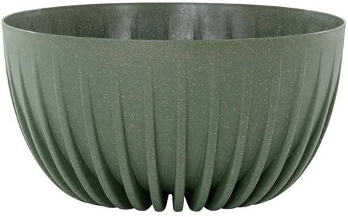 Siena Garden ECO Pflanzschale grün 30 cm Kunststoff/Holz, 30 x 30 x 15,6 cm