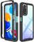XINNI Funda para Xiaomi Redmi Note 11S 4G / Redmi Note 11 4G Antichoques 360 Grados con Protector Pantalla Integrado Robusto Doble Cara Bumper Transparente Case Completa Carcasa, Negro