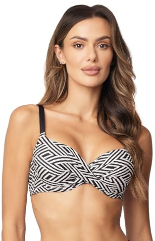 VIVISENCE Bikini Push-Up BH Dame Bademode Geblümt Regulierbar Klassisch EU 3222
