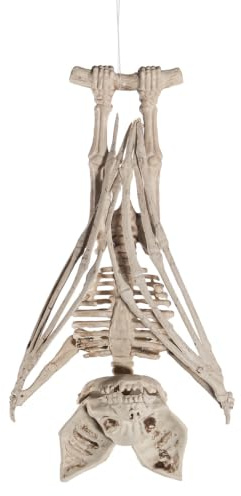 Horror-Shop Verrottetes Skelett Fledermaus mit aufklappbaren Flügeln 27 cm