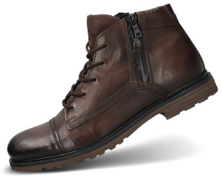 bugatti Herren-321-A0U3L-3500-6100-47-Stiefel,dunkelbraun,47