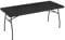 Amazon Basics Klapptisch, rechteckig, mit Tragegriff, für drinnen und draußen, tragbar, leicht, Reisetisch, Picknick, Camping, Schwarz, 182 x 75 x 73 cm