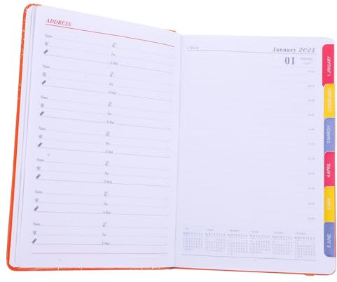Kalender Papier Planer für Arbeit und Studium, Orange