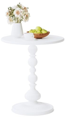 Nixaruy Beistelltisch, Kleiner Runder Tisch, Kleiner Couchtisch Tisch, Metall, 40 x 53cm (Durchmesser x Höhe)