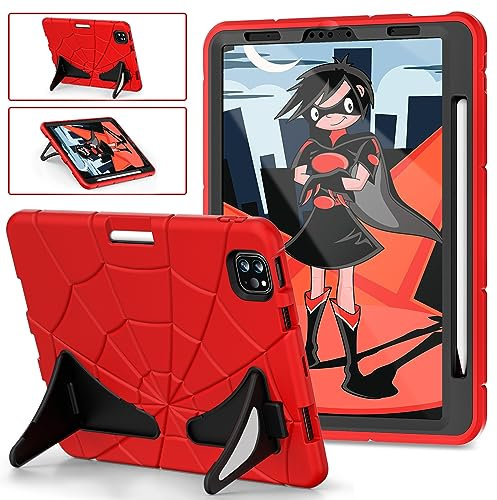 AKABEILA Funda Protectora para Apple iPad Air 11 2024 de 11 Pulgadas Ligera a Prueba de Golpes Resistente con Soporte para bolígrafo para niños y bebés