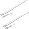 Oktaplex 2er Set Riva LED Unterbauleuchte dimmbar warmweiß 90cm Küchenlicht mit Sensor 730lm Unterbaulampe Küche 10W silber