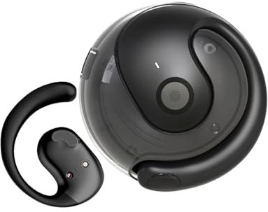 OWS - Auriculares de oreja abierta inalámbricos Bluetooth 5.4, auriculares colgantes inalámbricos con ganchos para los oídos y micrófono, IPX5 impermeable, rango de 48 horas, auriculares fuera de la