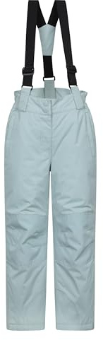 Mountain Warehouse Honey Kids Snow Pants Boys & Girls | Childrens Snowproof Ski Trousers, Detachable Braces & Reinforced Knees for Durability, For Winter, Holidays & Snowboarding