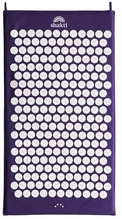 ShaktiMat [Das Original seit 2007] Akupressurmatte zur Entspannung für Rücken, Nacken, Füße, Ethische Handarbeit, GOTS-zertifizierte Bio-Baumwolle, Intense Intensität, Indigo