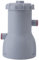 Pompa Filtro a Cartuccia Trasparente 530 GPH per Piscine Fuori Terra - Filtrazione Migliorata e Chiarezza 'acqua per la Piscina - Materiale ABS (Plug 220v)