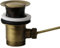 Schläfer 40510210 | Piletta Universale con Tappo Saltarello in Metallo Pesante per Scarico Lavabo Bagno e Bidet 11/4 con Troppopieno. Finitura Bronzo Antico, Vecchio Ottone
