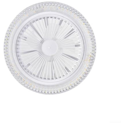 Ventilatore da soffitto con lampadina a LED, attacco E27, con luce e telecomando, 3 colori, 3 velocità, per camera da letto, sala da pranzo, soggiorno, cucina, garage (C)