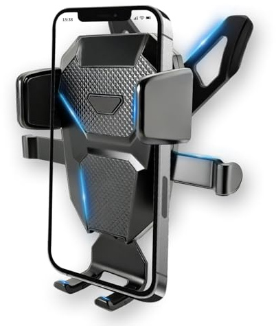 Support de téléphone portable pour voiture pour Audi A1 8X 2010-2018 - Support de téléphone portable pour ventilation de voiture - Accessoire pour smartphone GPS - Avec rotation à 360°