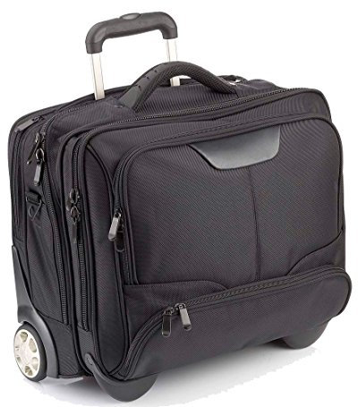 Dermata 2-Rollen-Businesstrolley Nylon 44,5 cm braun