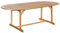 Praktischer Gartentisch Akazienholz ausziehbar 160/220x100 cm hellbraun Maui