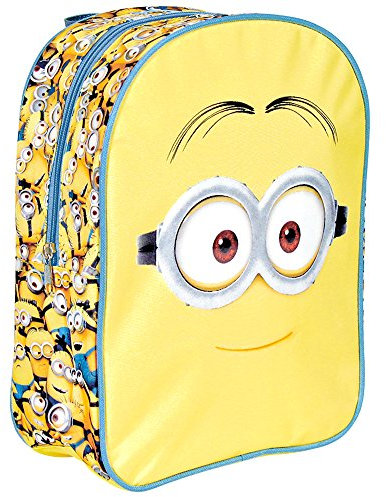 DESPICABLE ME Kinder Rucksack für Jungen Ich Einfach unverbesserlich - Gelb Schulranzen mit Minions - Schulrucksack für Schule und Kindergarten mit verstellbaren Schulterriemen - 31x24x10 cm