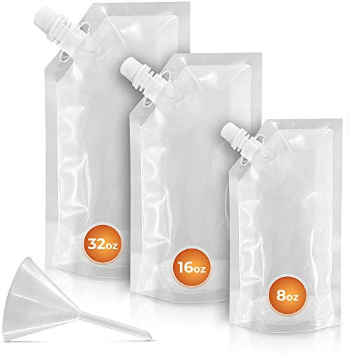 Zulay Kitchen Plastique Premium pour fioles d'alcool - Flask pour Le Plaisir - Plastique & Boissons alcoolisées Flask Smuggler - Invisible pour Les Boissons alcoolisées flasques - par zulay