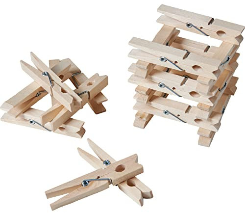 Sorillo Brands Wooden Clothespins - Pack of 50, Natural, 2-7/8 Inch