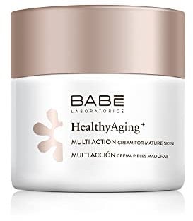 Laboratorios Babé - Multi Acción Crema para Piel Madura | HealthyAging+ | Crema Antiarrugas Mujer + 40 Años | Crema Hidratante Facial | Nutritiva y Reparadora |Hidratación Profunda |Antioxidante