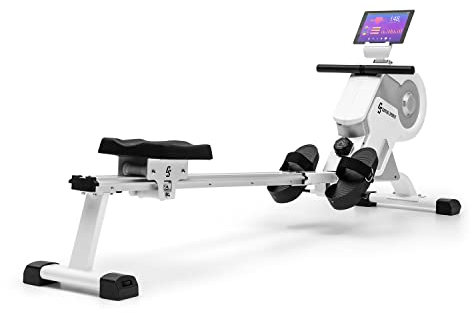 Capital Sports Rudergerät für Zuhause, Kompakter Rowshaper, Rudergerät Klappbar mit 8 Stufen, LCD-Monitor, Bodenrollen, Row Shaper mit Magnetwiderstand, Cardio-Rudergeräte, Fitnessgeräte für Zuhause