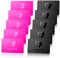 Spyshield RFID Blocker Karte NFC Schutzkarte mit Störsender, Pink | Bank-, EC-, Kreditkarte, Reisepass schützen | RFID-Schutz für Cliphalter, Geldbörse (5X Black u. Pink)