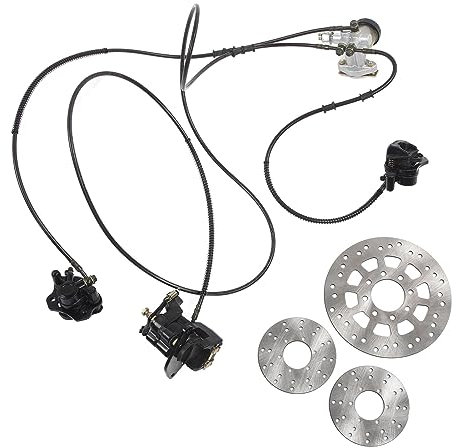 Hauptbremszylinder-Set für 150 Cc Go Kart ATV, Hydraulisches Scheibenbremsen-Set mit 3 Ersatz-Bremsscheiben