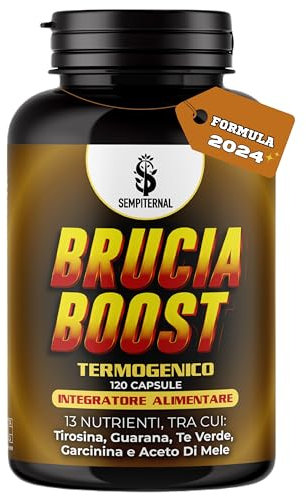 SEMPITERNAL Brucia Grassi Potenti Veloci Pancia Piatta 120 Capsule. Integratore Termogenico Drenante Forte Dimagrante con Azione Detox Per Uomo e Donna.