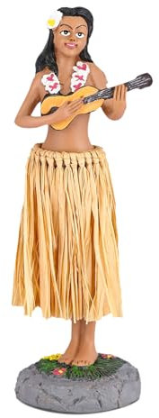 BCSmyer Hawaii Hula Girl Dashboard Wackelköpfe für Fahrer Armaturenbrett Dekorationen Mittelgroß 16,5 cm hoch Armaturenbrett Hula Girl, BCHLG-da3