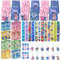 Party Mitgebsel Kindergeburtstag Set- 70Pcs Party Geschenke Mitbringsel Party Favor Spielzeug Schnapparmband Abzeichen Geschenktüten Aufkleber Ostergeschenke Goodie Bag Füllstoffe für Mädchen Jungen