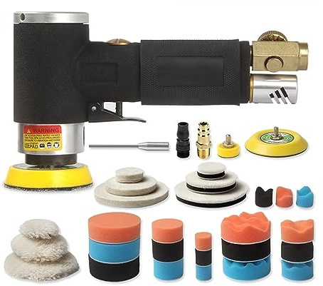Nassschleifer Pneumatischer Exzenterschleifer, Luftschleifer, 125 mm/150 mm, Vakuum-Exzenter-Polier-/Schleifmaschine, pneumatische Werkzeuge Einfacheres, besseres und schnelleres Polieren(Mini Sander)