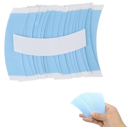 40 Pcs Wig Tape, Extra Strong Double Sided, Toupee Tape for Lace Front Wigs (Blue)