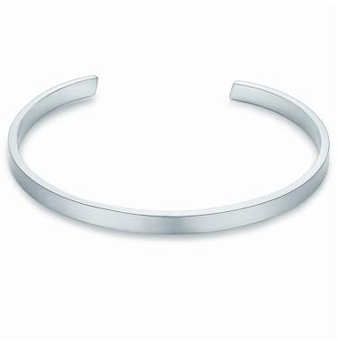 True Rebels Herren Armspange aus Edelstahl silber Edelstahlarmreif