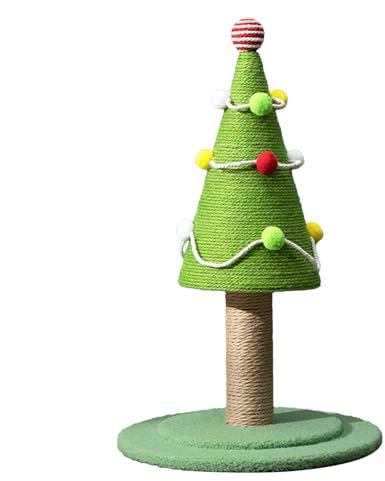 Arbre à chat pour Noël - Jouet tour de sapin de Noël - Arbre à chat mignon avec griffoirs en sisal - Meubles pour chats et chatons