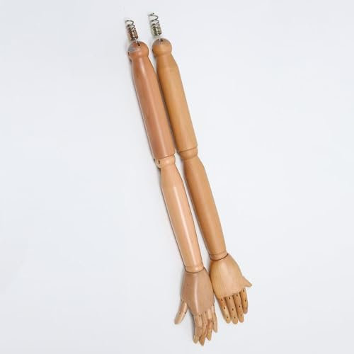 Plastik- und Holzarme ， Schaufensterpuppe ， passend zum Schaufensterpuppenausstellungsstand (männlicher Arm weiblicher Arm) Men - Solid Wood arm