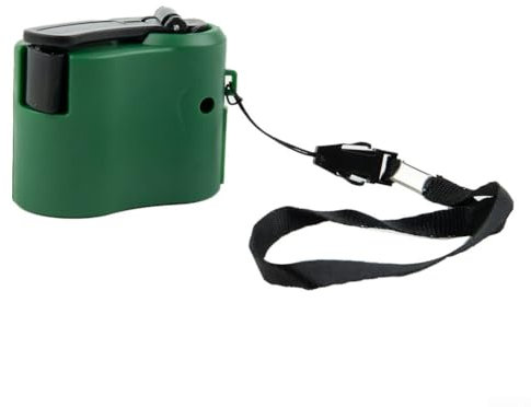 Manuelles Dynamo-Handy-Ladegerät mit USB-Ausgang, perfekt für Situationen auf Reisen (grün)