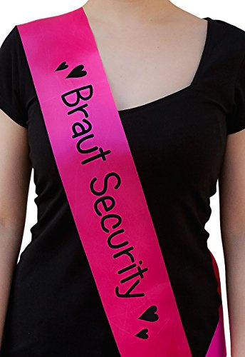 Oblique Unique Schärpe Braut Security Hochzeit – wählbar (Braut Security)