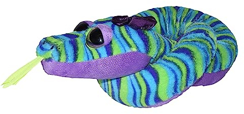 WILD REPUBLIC Sweet and Sassy Snake Streifen, Spielzeug für Mädchen, Geschenke zur Baby-Geburt, Plüschtiere für Babys, Süße Kuscheltiere mit Einer Füllung aus recycelten Wasserflaschen, 137 cm