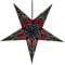 GURU SHOP Faltbarer Advents Leucht Papierstern, Weihnachtsstern 60 cm - Horus Blau/rot, Papiersterne 60 cm