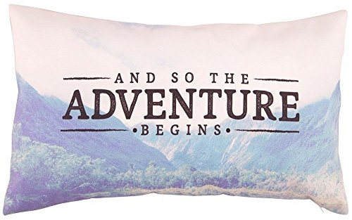 So das Abenteuer beginnt Kissen Travel Geschenk Home Foto Print Wanderlust Art