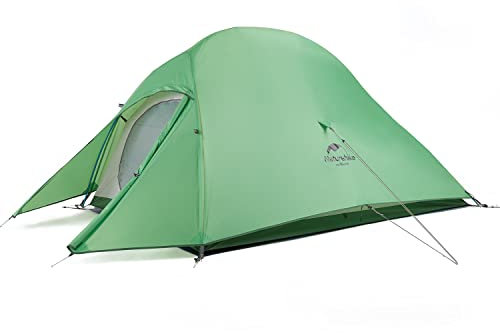 Naturehike Cloud-Up 2 Campingzelt 2 Personen 3-4 Saison Leichtes Rucksack Zelt Wandernde Zelt (Grün 210T Upgrade)