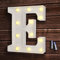 bemece LED Buchstabe Lichter Alphabet, LED Brief Licht, Led dekoration für Geburtstag Party Hochzeit & Urlaub Haus Bar - Buchstabe E