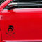 Stukk Stickers Japanische Samurai-Schwerter Spaß-Fenster-Stoßfänger-Vinyl-Aufkleber JDM-Aufkleber 12.7cmx 16.6cm - Schwarz