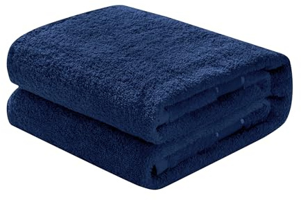 Mixibaby Waschhandschuh, Gästetuch, Handtuch, Duschtuch, Badetuch, Saunatuch aus Frottee, Größe:Saunatuch 80x200cm, Farbe:Dunkelblau