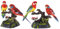 Perfeclan 2er Set Bewegungsmelder Vogel, Singende und Zwitschernder Vogel Figur Batterie Betrieben Spielzeug Tisch Deko